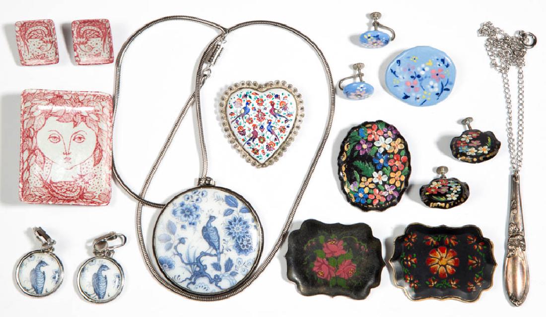 ASSORTED VINTAGE COSTUME JEWELRY, LOT OF 16 (1 of 1)