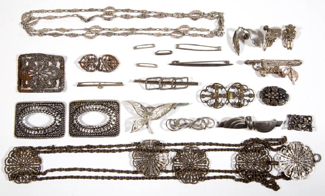 ASSORTED ANTIQUE / VINTAGE COSTUME JEWELRY AND (1 of 3)
