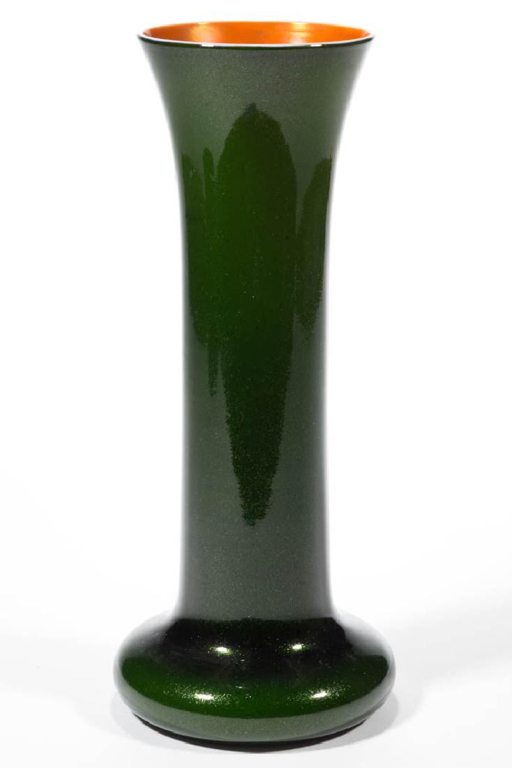 IMPERIAL LEAD LUSTRE MICA ART GLASS VASE (1 of 2)