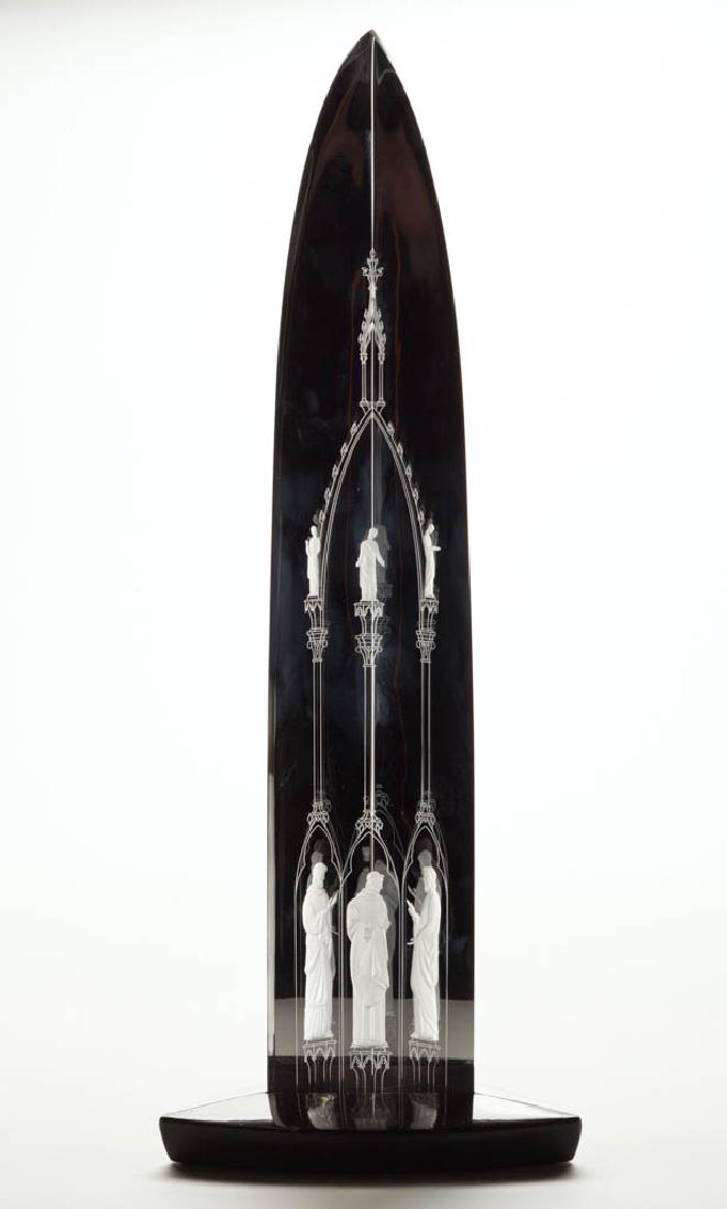 STEUBEN CATHEDRAL ETCHED AND ENGRAVED ART GLASS CRYSTAL (1 of 3)