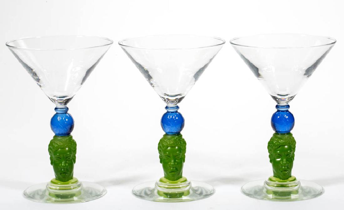 RICHARD JOLLEY BOMBAY SAPPHIRE MARTINI GLASSES, LOT OF (1 of 1)