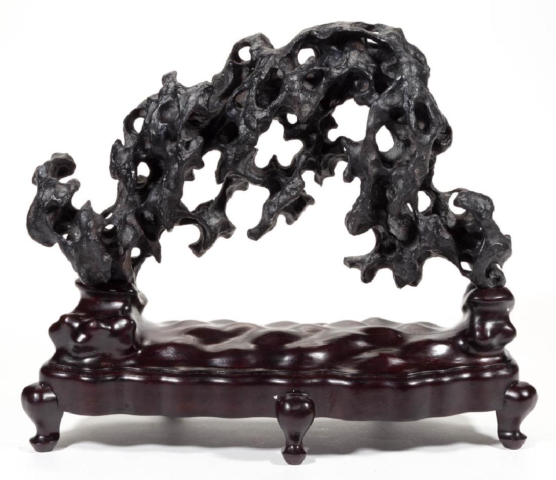 CHINESE CAST-IRON SCHOLAR'S STONE (1 of 6)