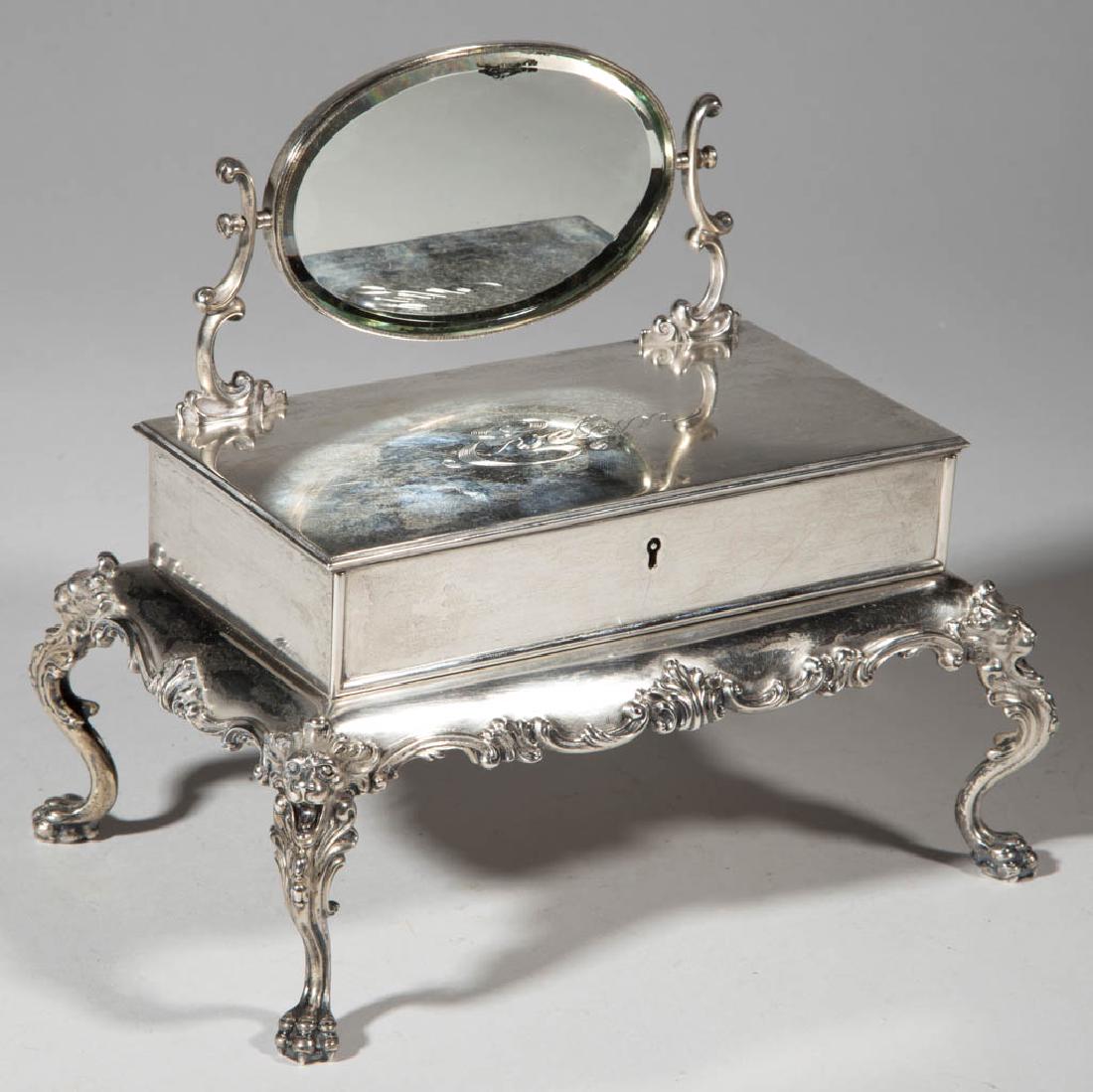 STERLING SILVER MINIATURE DRESSING TABLE FIGURAL (1 of 1)