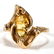 VINTAGE 14K GOLD AND YELLOW SAPPHIRE LADY'S RING