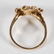 VINTAGE 14K GOLD AND YELLOW SAPPHIRE LADY'S RING - 3