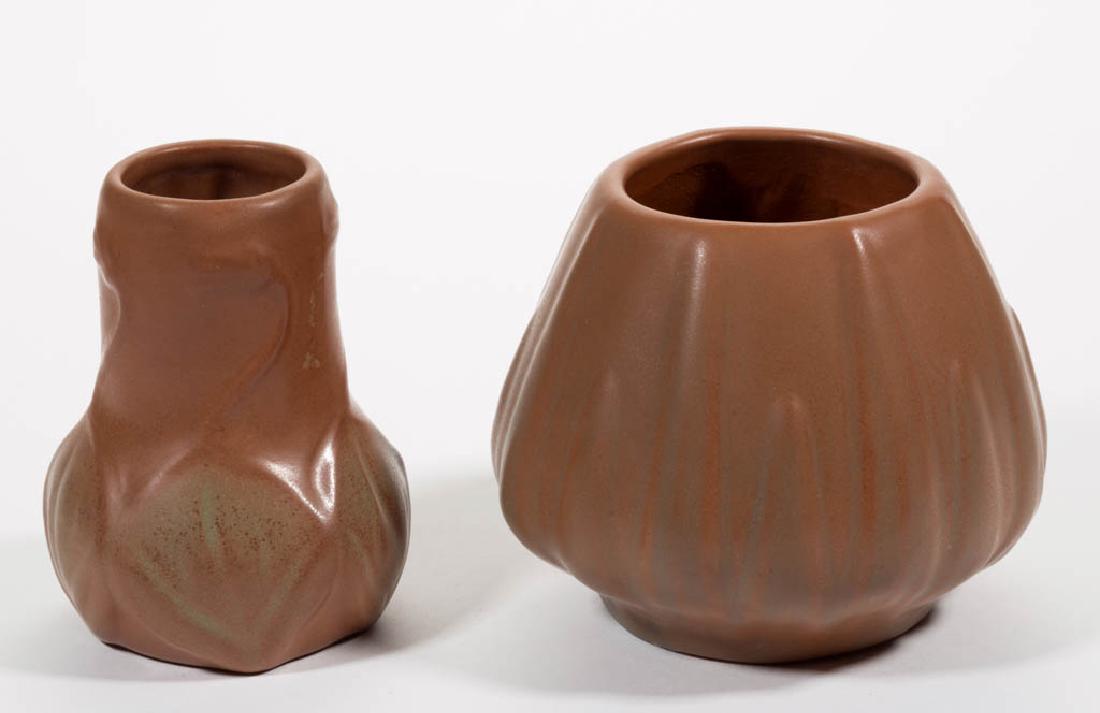 VAN BRIGGLE ART POTTERY VASES, LOT OF TWO (1 of 3)