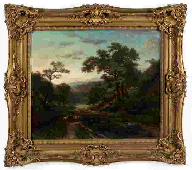 JULES ANDRE (FRENCH, 18071869) LANDSCAPE PAINTING