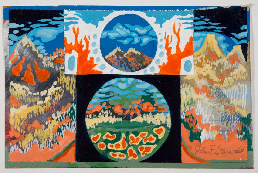 JOHN FRANCIS STENVALL (AMERICAN, 1907-1998) ABSTRACT (1 of 1)