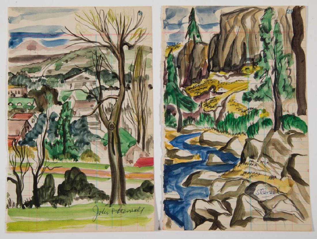 JOHN FRANCIS STENVALL (AMERICAN, 1907-1998) WESTERN (1 of 3)