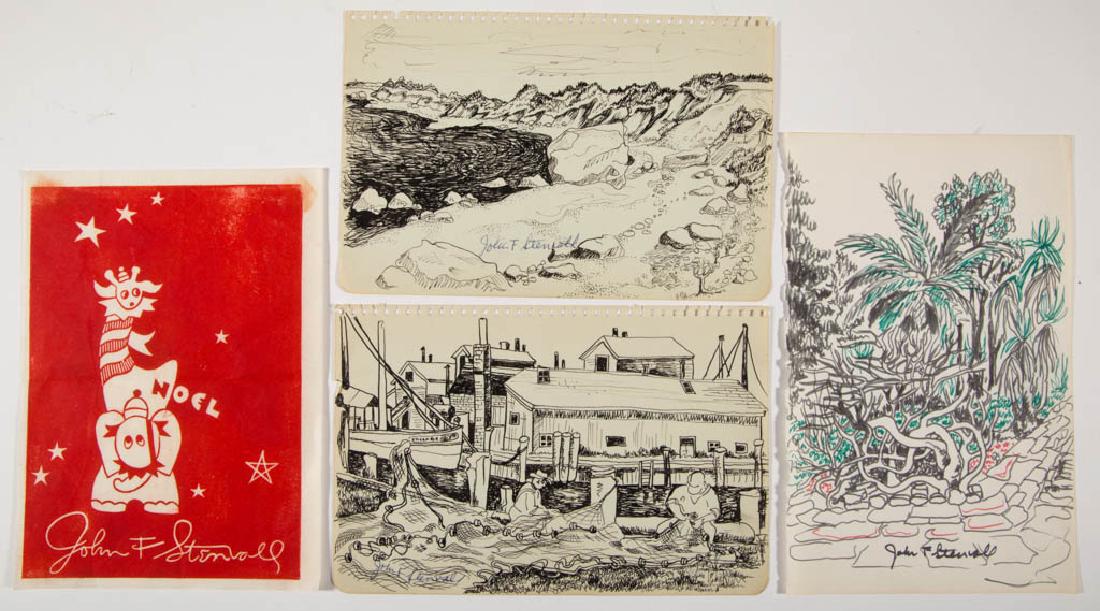 JOHN FRANCIS STENVALL (AMERICAN, 1907-1998) SKETCHES, (1 of 5)