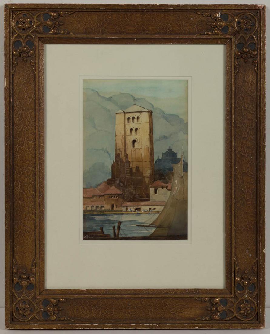 J. F. GLOVER (BRITISH, 19TH CENTURY) MEDITERRANEAN (1 of 3)