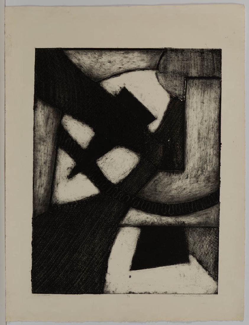 ASSORTED ABSTRACT ETCHINGS, LOT OF THREE (1 of 7)