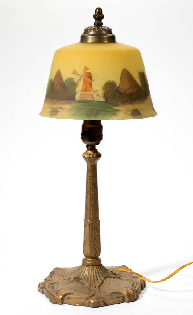 PITTSBURGH ACANTHUS AND SEASHELL METAL LAMP BASE (1 of 3)