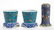 JAPANESE CLOISONNE CERAMIC ARTICLES, LOT OF THREE
