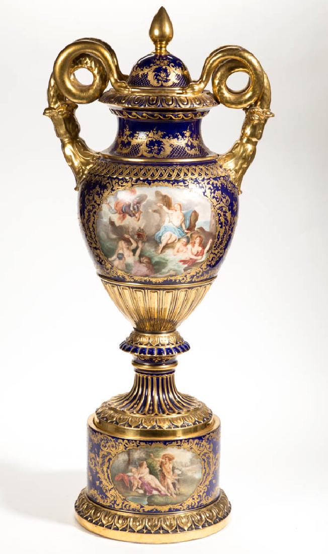 AUSTRIAN ROYAL VIENNA MONUMENTAL PORCELAIN BOLTED (1 of 8)