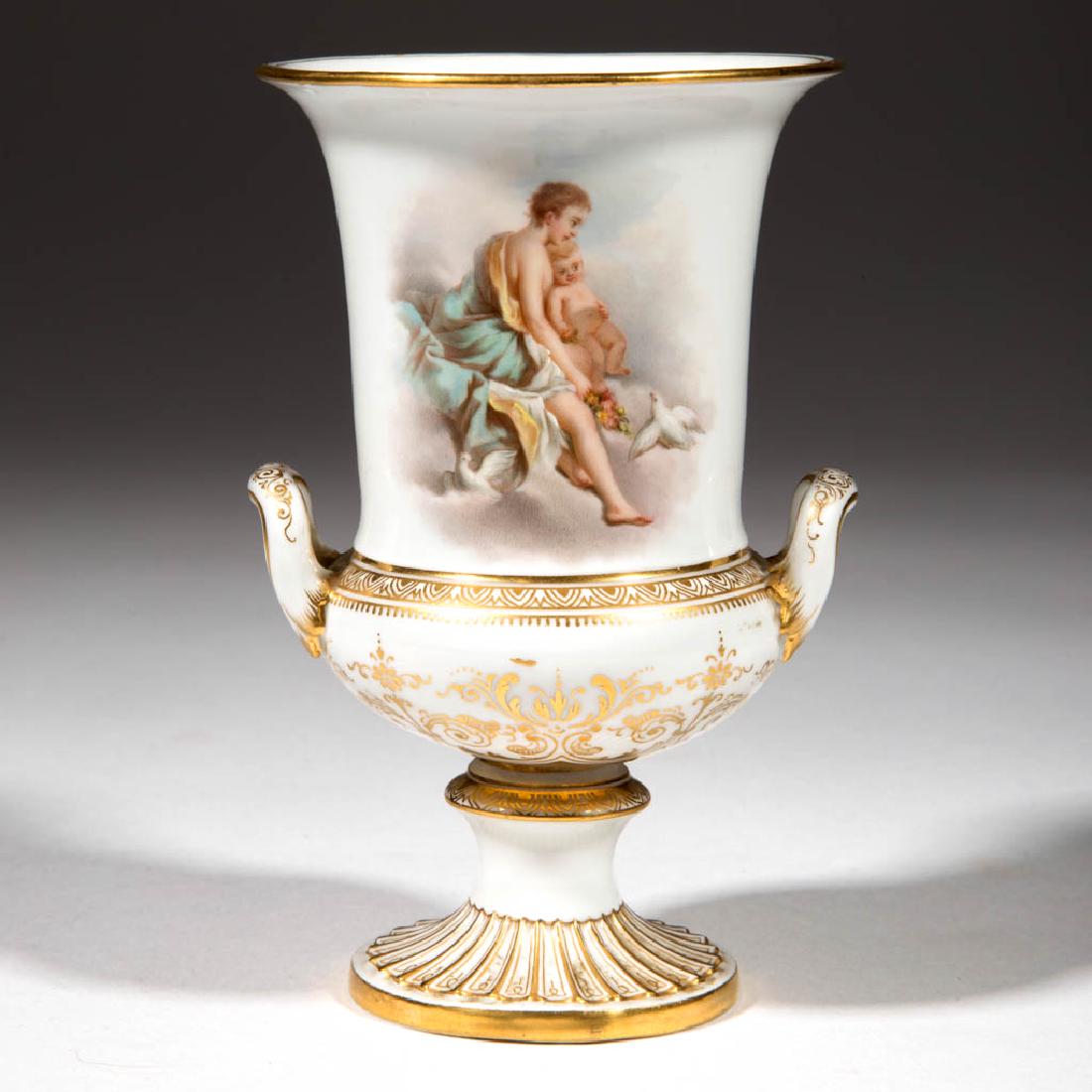GERMAN MEISSEN PORCELAIN CABINET URN (1 of 3)
