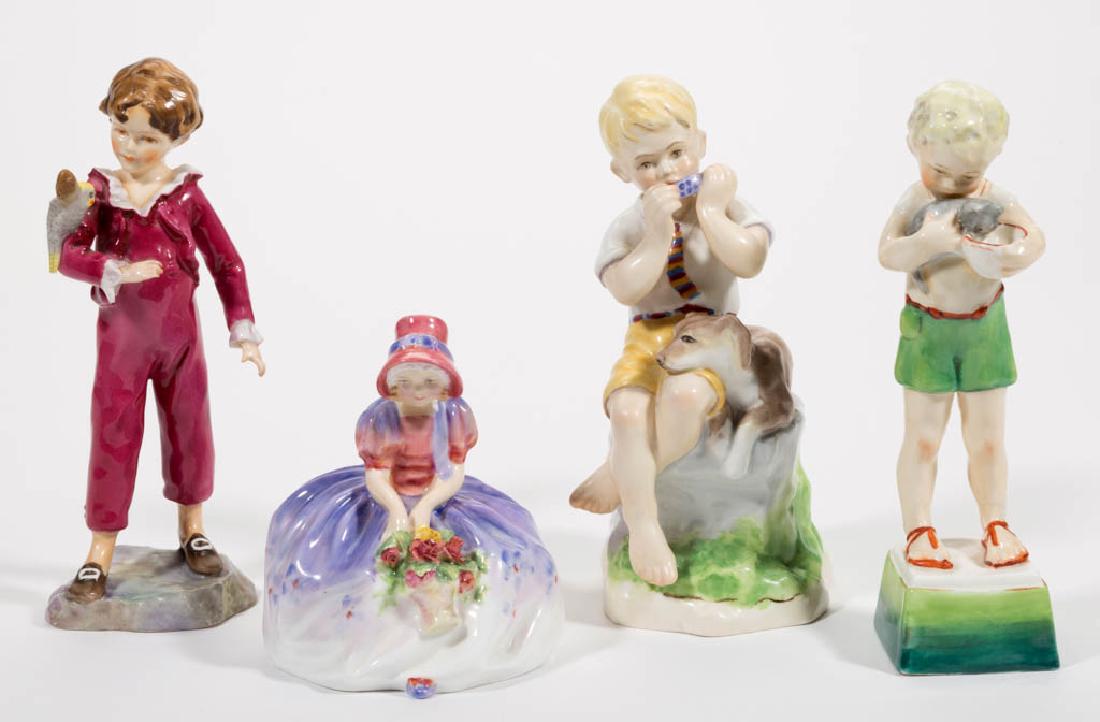 ENGLISH ROYAL WORCESTER FIGURES, LOT OF FOUR (1 of 1)