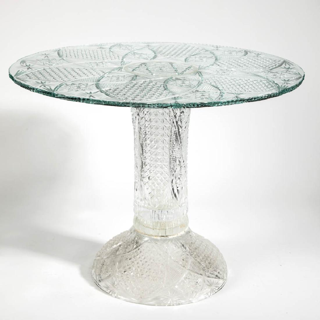 VINTAGE CUT GLASS TABLE (1 of 3)
