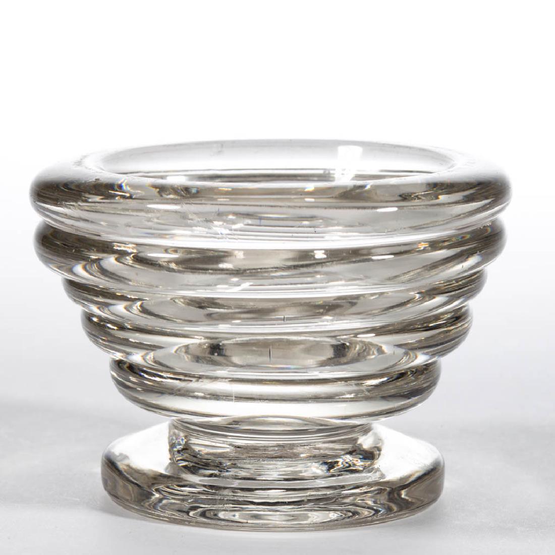 FREE-BLOWN AND TOOLED BEEHIVE MASTER SALT (1 of 1)