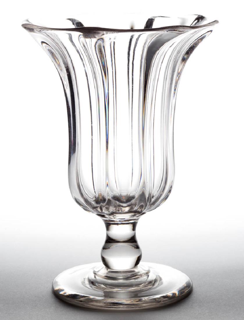 RIDGED PILLAR-MOLDED CELERY GLASS / VASE (1 of 1)
