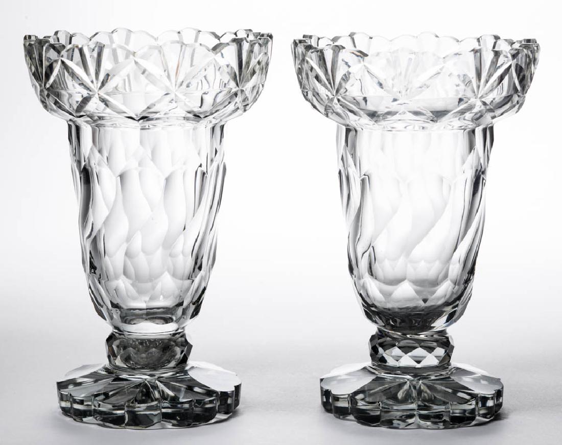 GEORGIAN-STYLE CUT PAIR OF VASES (1 of 1)