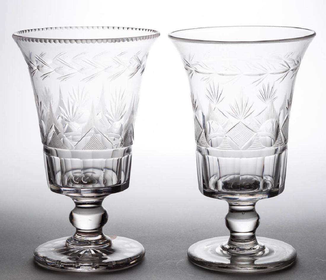 CUT STRAWBERRY DIAMOND, FAN, AND ROUNDEL CELERY GLASSES (1 of 1)