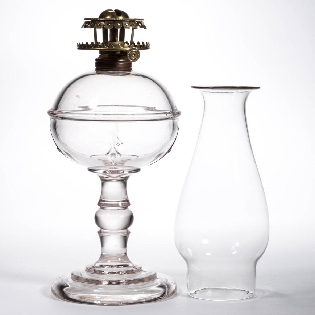 ONE-PIECE RUBY KEROSENE STAND LAMP (1 of 2)