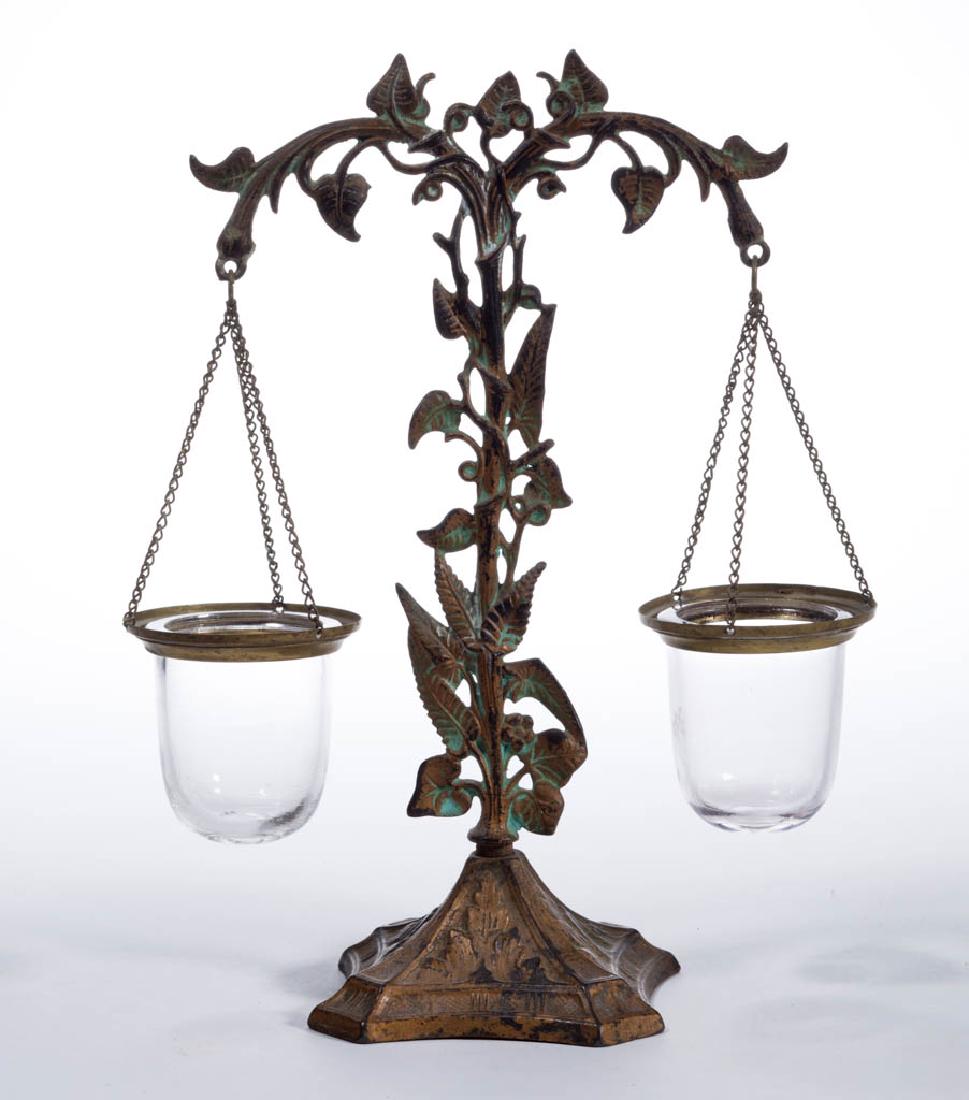 VICTORIAN DOUBLE FLOAT LAMP (1 of 1)