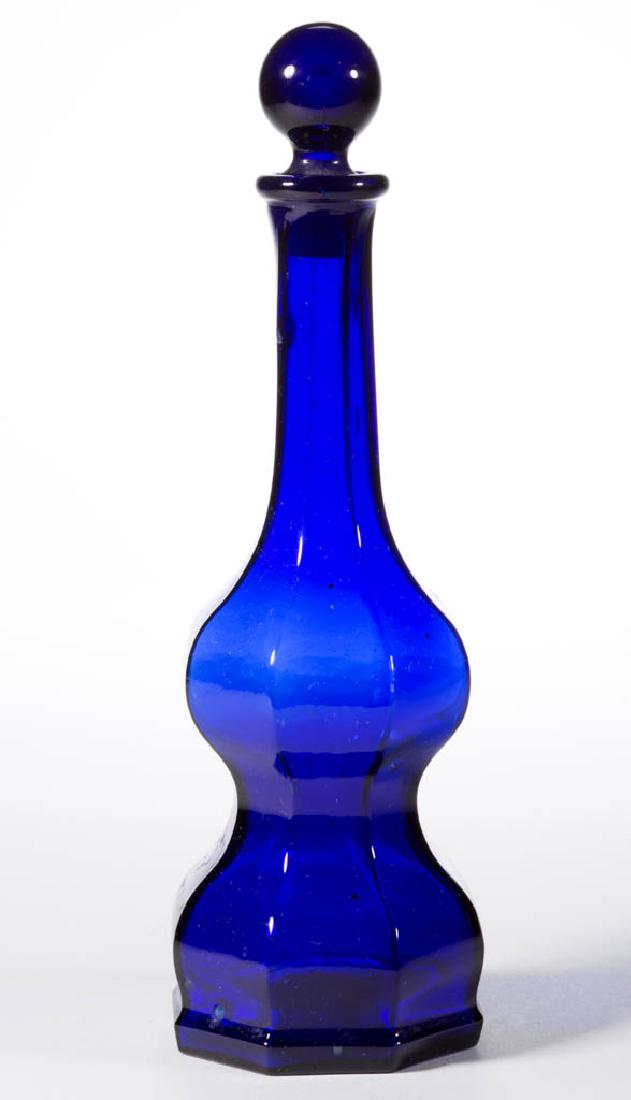 BLOWN-MOLDED PANELLED COMMERCIAL COLOGNE BOTTLE (1 of 1)