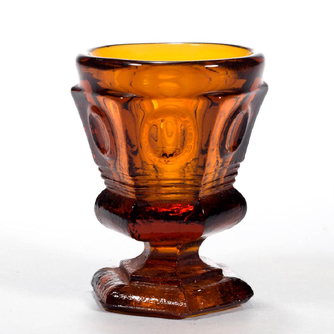 PRESSED PANELLED OVALS TOY SPOON HOLDER / FOOTED (1 of 1)