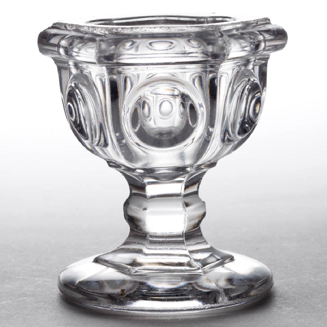 PANELLED OVALS PRESSED PEDESTAL OPEN SALT (1 of 1)