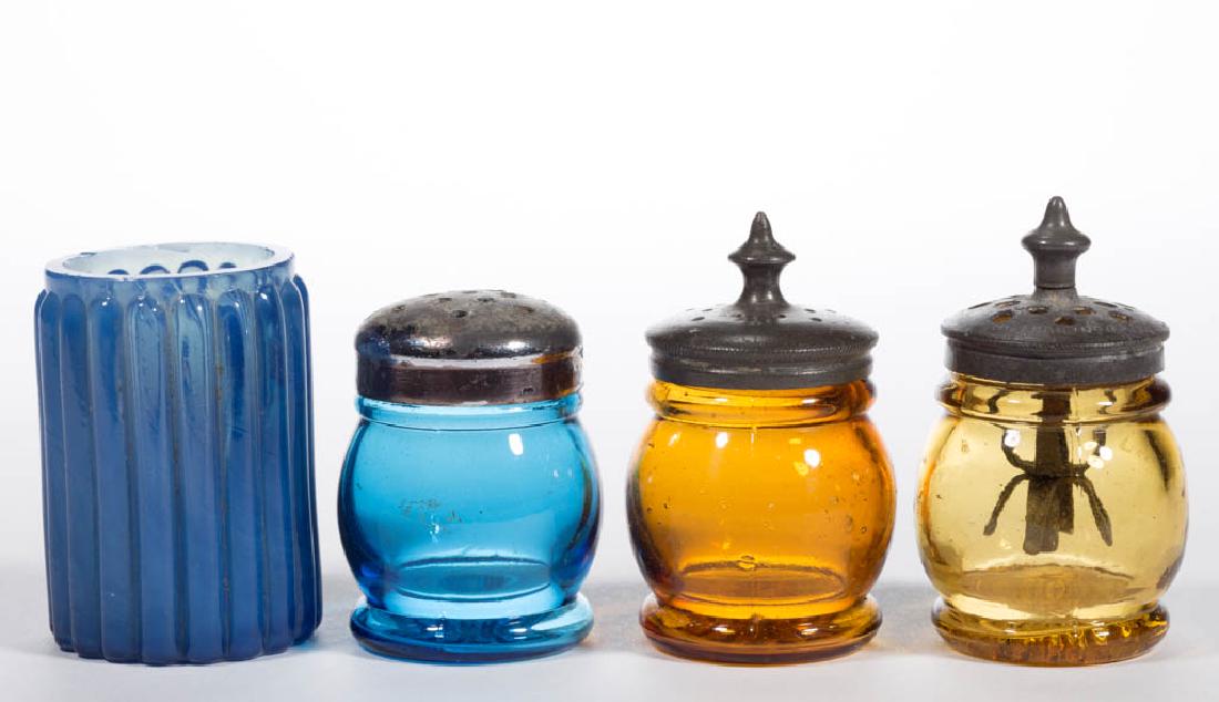 BLOWN-MOLDED CHRISTMAS SALT SHAKERS, LOT OF THREE (1 of 1)