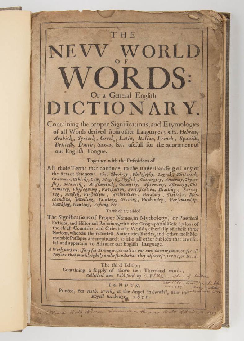 BRITISH HISTORICAL DICTIONARY VOLUME (1 of 2)