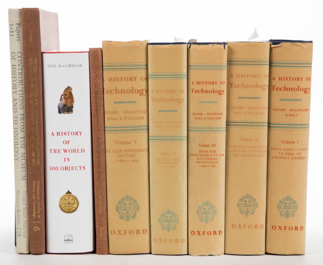 TECHNOLOGY / TECHNOLOGICAL HISTORY VOLUMES, LOT OF NINE (1 of 1)