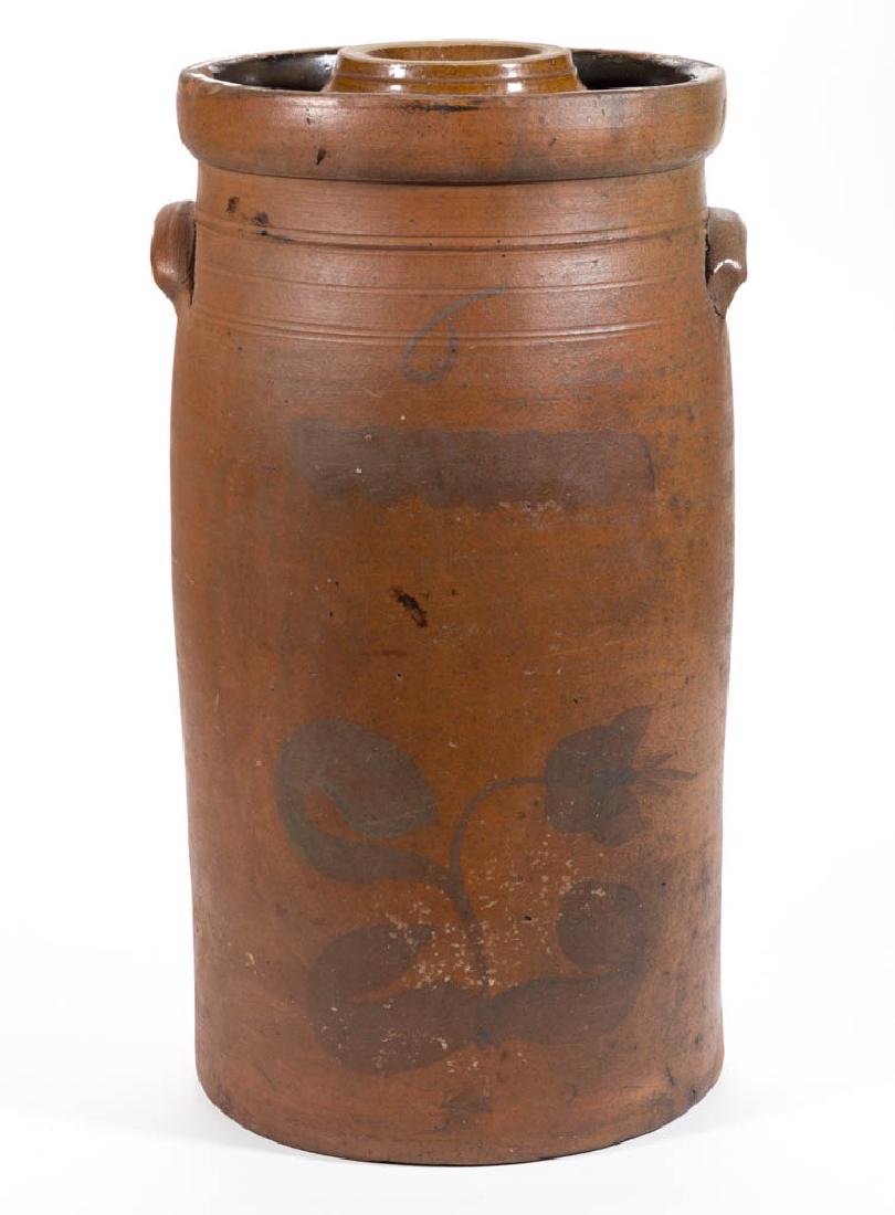 JANE LEW, WEST VIRGINIA ATTRIBUTED DECORATED STONEWARE