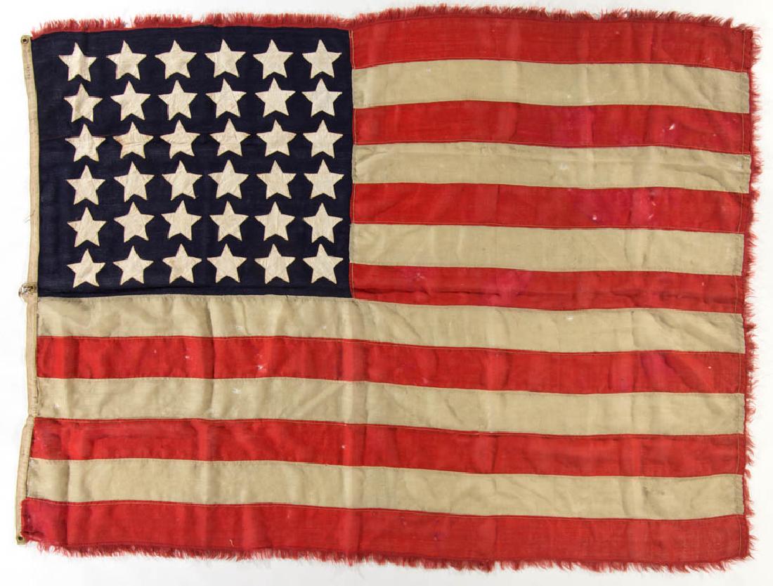 CIVIL WAR ERA 36STAR AMERICAN NATIONAL FLAG