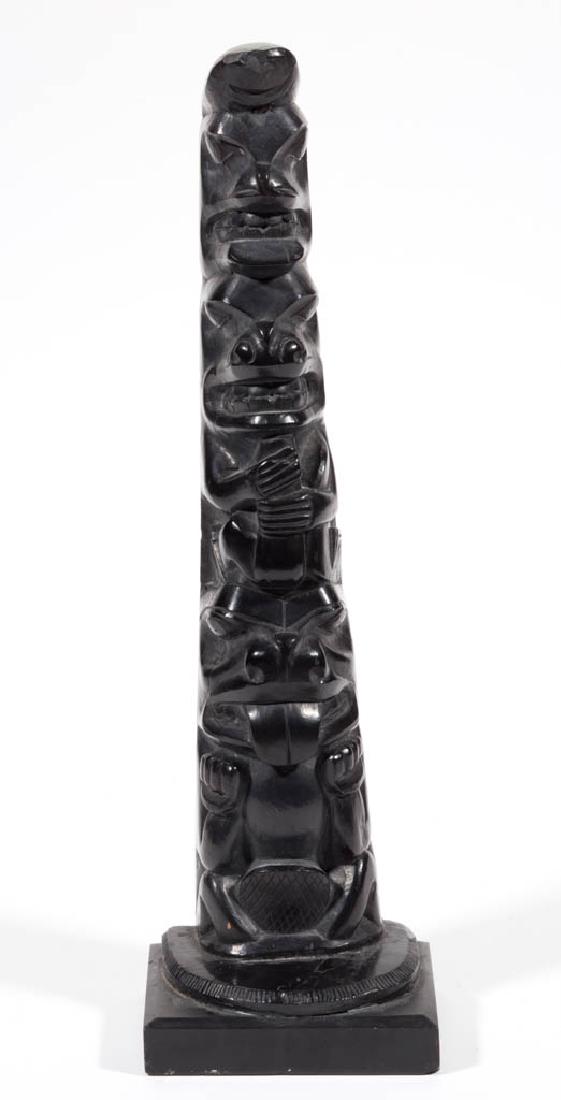 NORTHWEST COAST NATIVE AMERICAN HAIDA CARVED ARGILLITE (1 of 5)