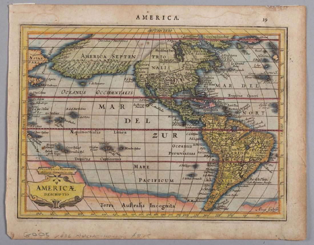 HENRICUS HONDIUS (DUTCH, 1563-1611) OR HEIRS MAP OF (1 of 2)