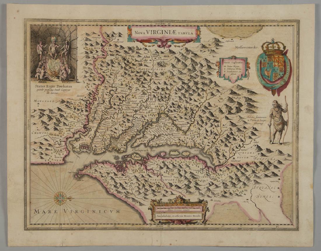 HENRICUS HONDIUS (DUTCH, 1597-1651) OR HEIRS MAP OF (1 of 6)