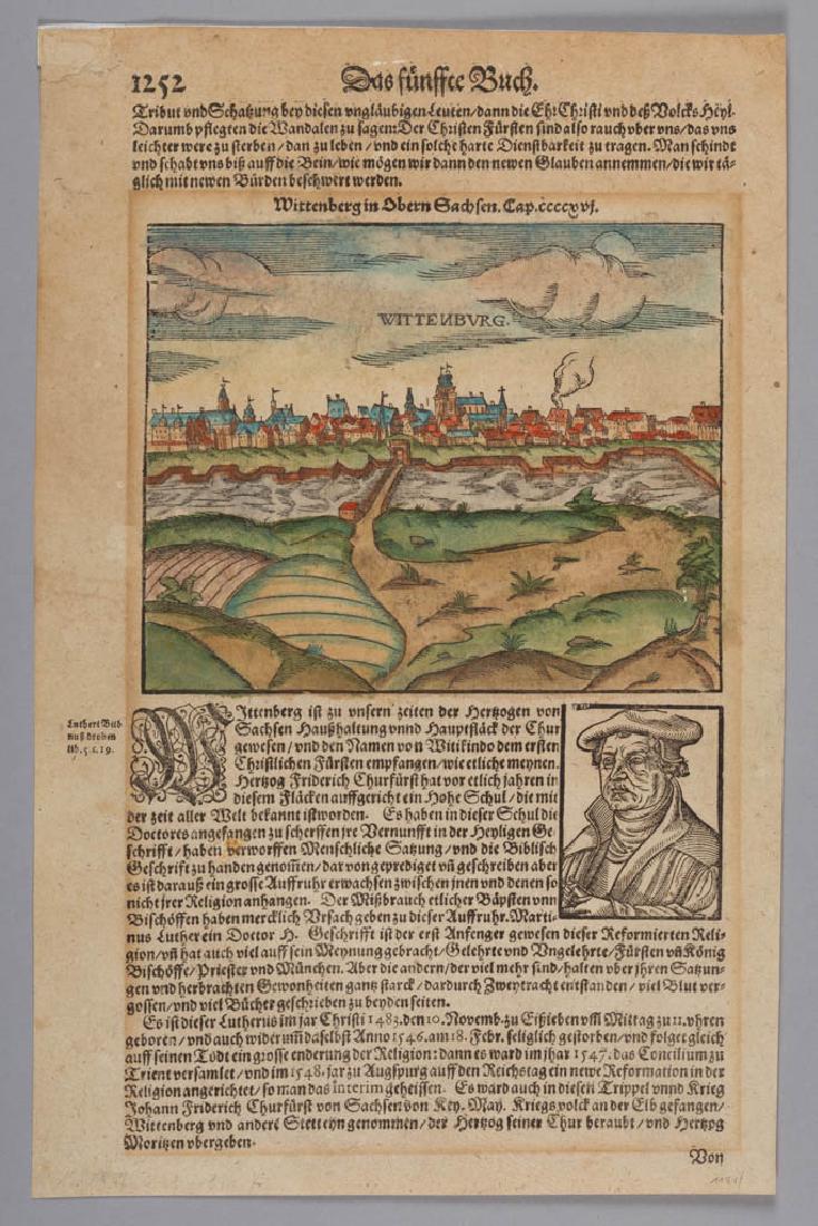 AFTER SEBASTIAN MUNSTER (GERMAN, 1488-1552) CITY VIEW (1 of 2)