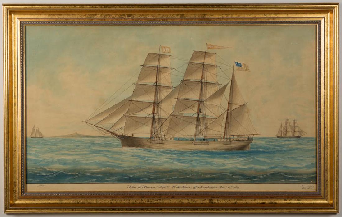 JOHN T. DODGE (AMERICAN, 19TH CENTURY) FOLK ART (1 of 5)