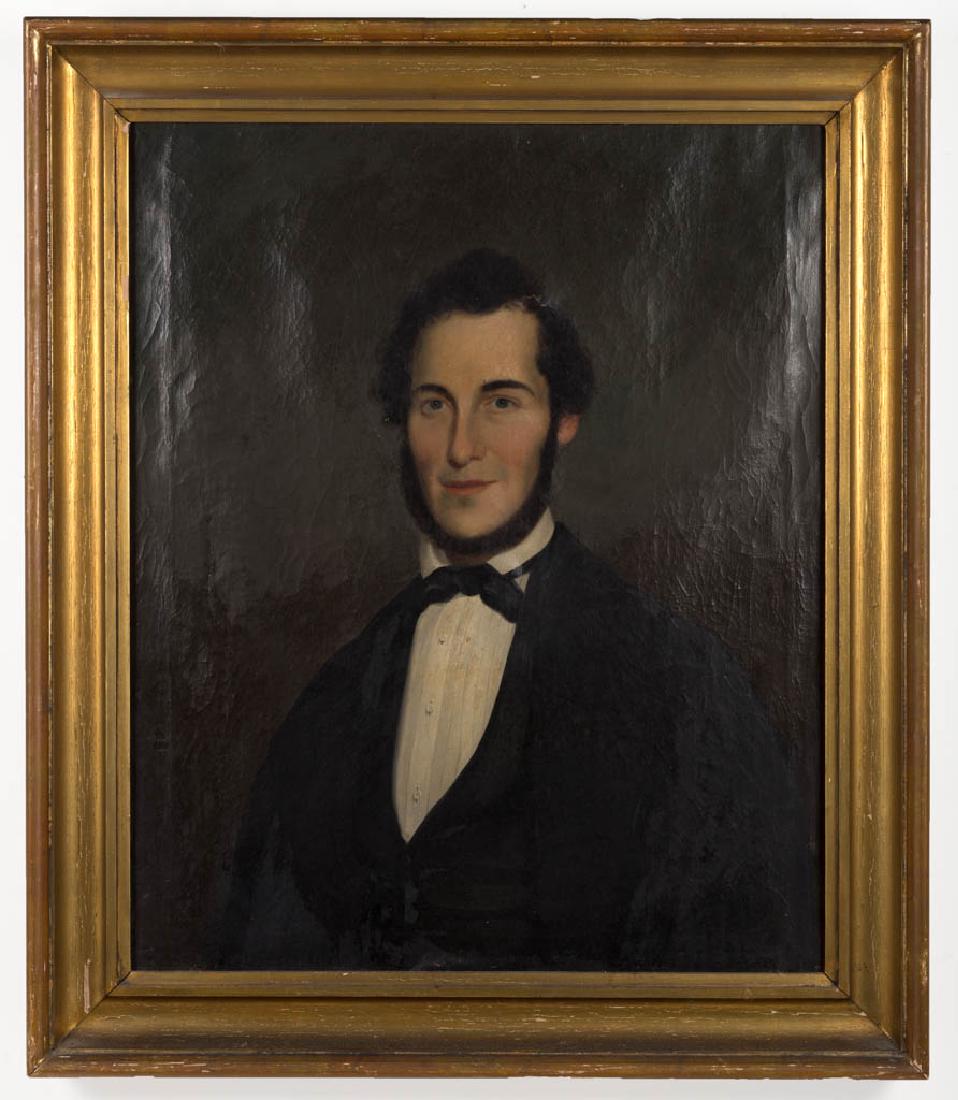 AMERICAN SCHOOL (19TH CENTURY) PORTRAIT OF A GENTLEMAN (1 of 3)