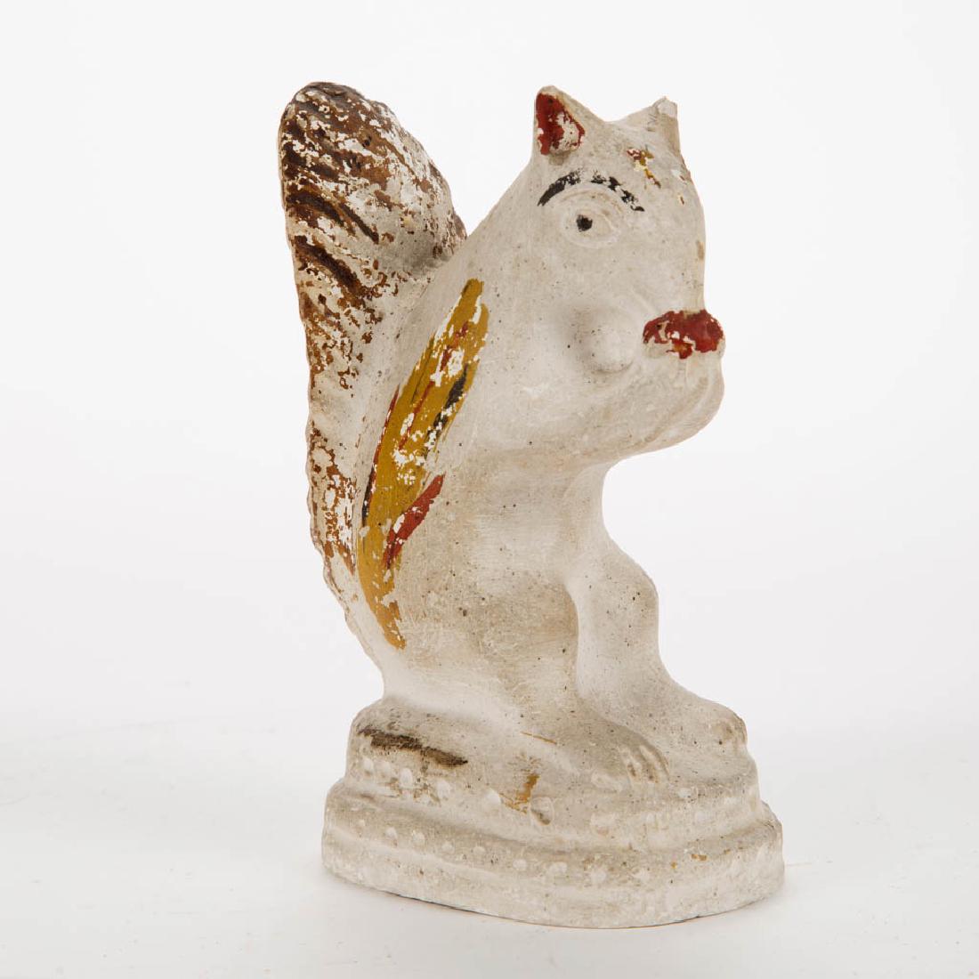 CHALKWARE SQUIRREL FIGURE (1 of 3)