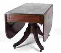 BALTIMORE CLASSICAL MAHOGANY FALL-LEAF BREAKFAST TABLE (1 of 2)