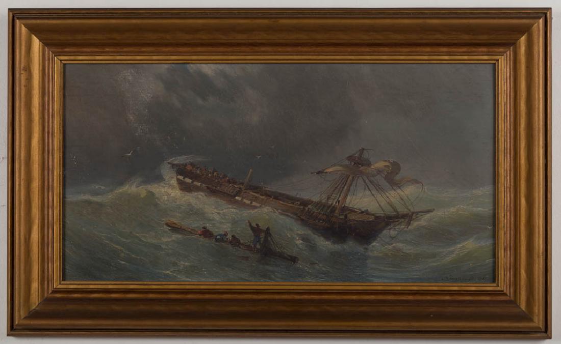 KARL JOSEPH KUWASSEG (AUSTRIAN, 1802-1877) MARINE (1 of 3)