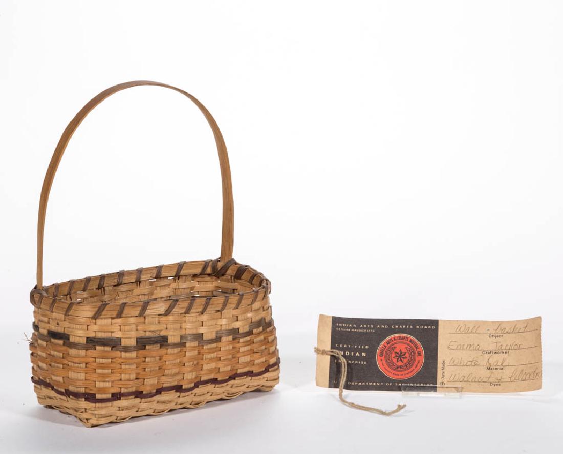 CHEROKEE STAVE-TYPE WOVEN-SPLINT DIMINUTIVE WALL / HALF (1 of 3)