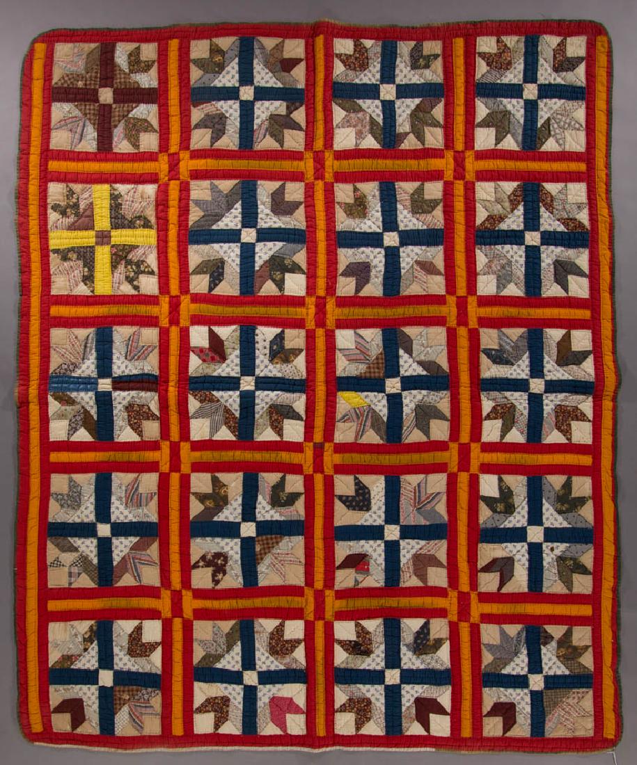 SOUTHERN CROSS AND CROWN PIECED QUILT (1 of 6)
