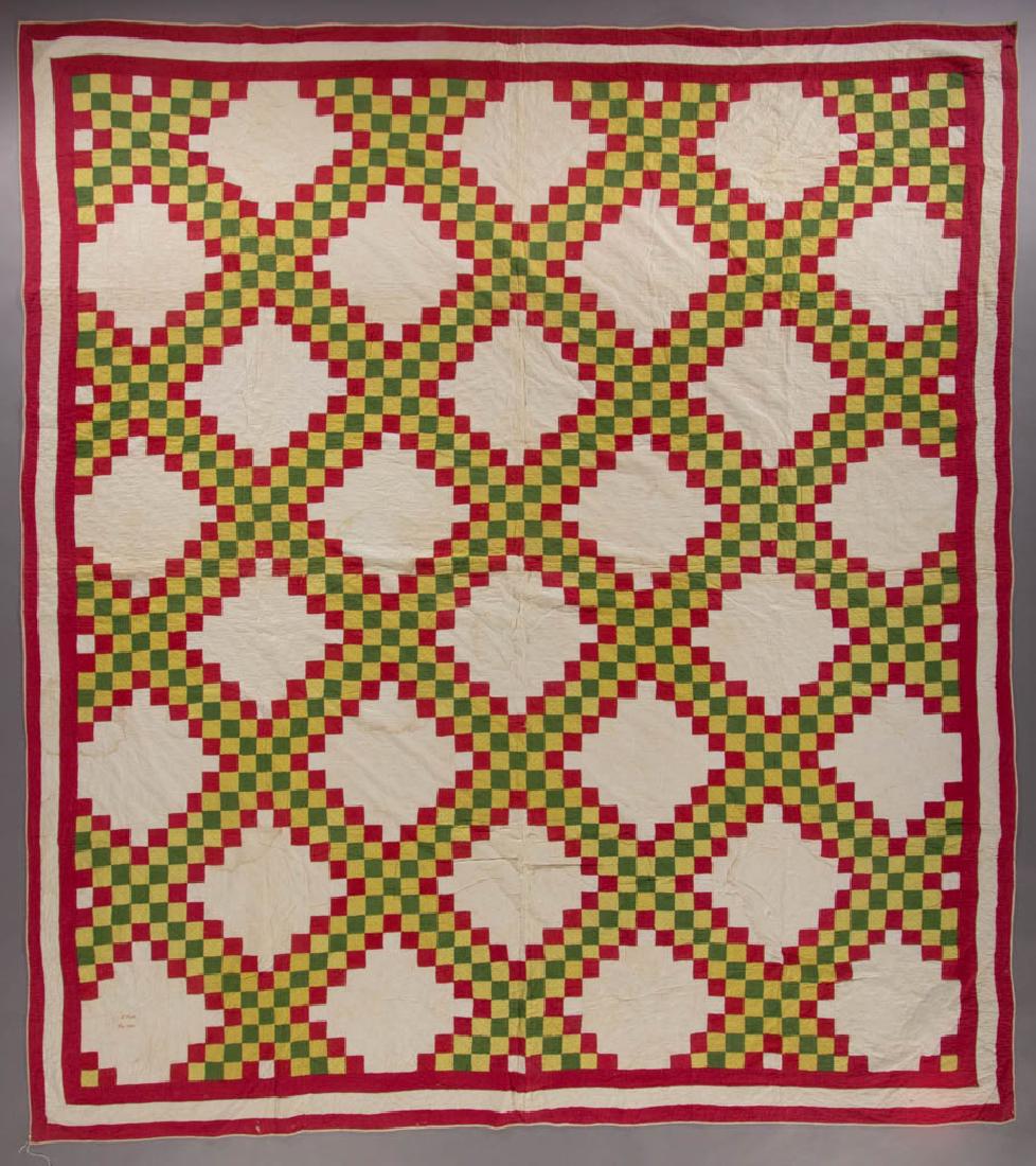PENNSYLVANIA TRIPLE IRISH CHAIN PIECED AND APPLIQUE (1 of 8)