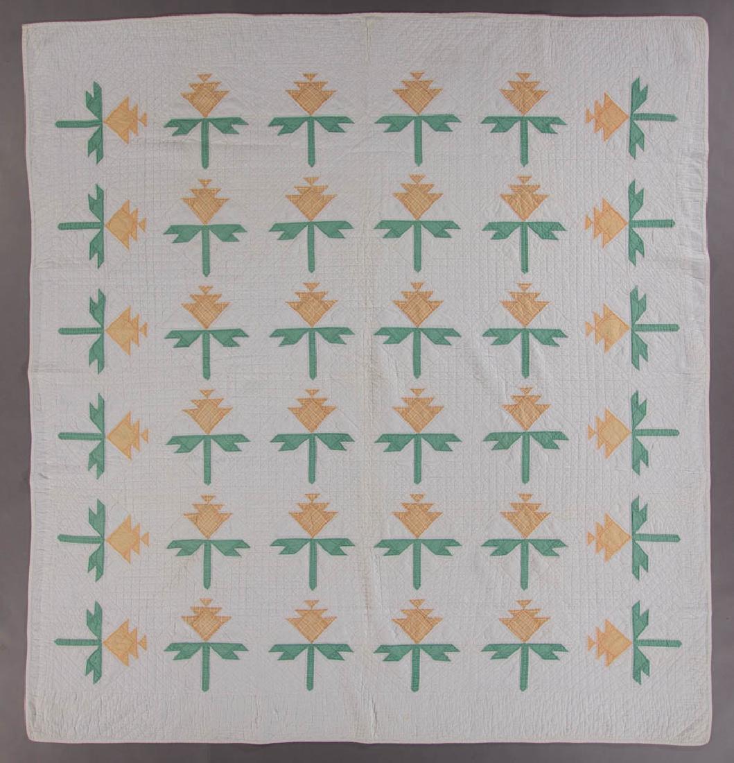 AMERICAN LILY OF THE FIELD PIECED QUILT (1 of 4)