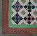 MID-ATLANTIC NINE PATCH AND BROKEN DISHES PIECED QUILT - 2